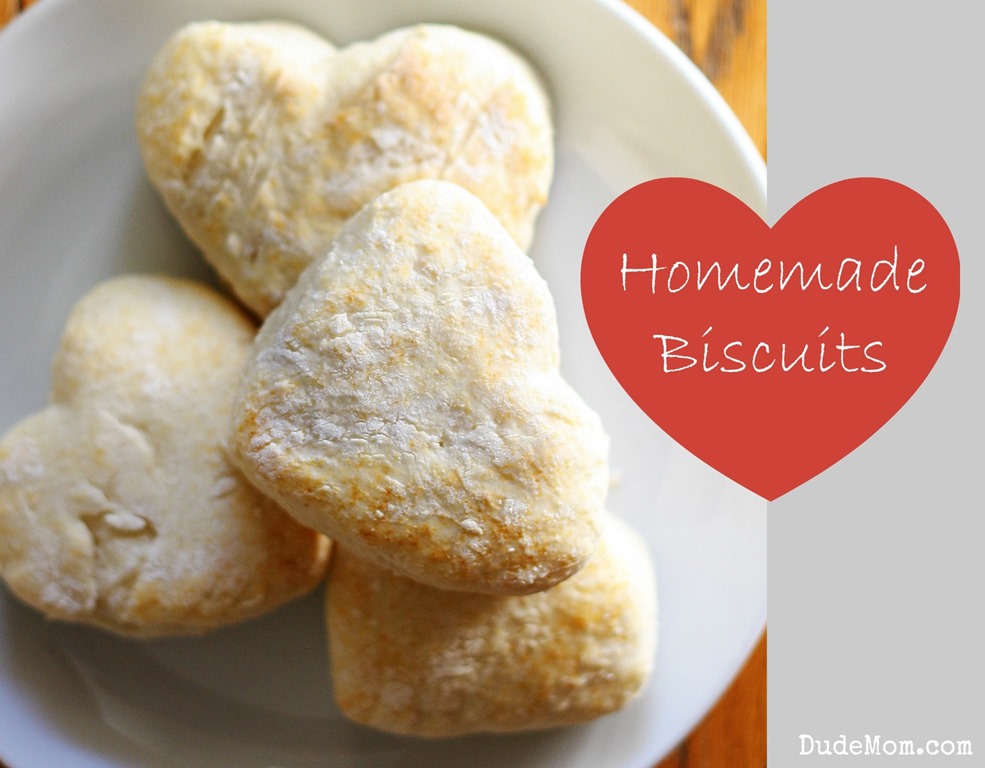 Heart Shaped Homemade Biscuits